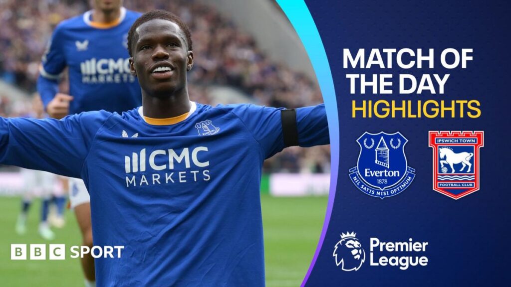 Thierno Barry ăn mừng bàn thắng quyết định giúp Everton đánh bại Ipswich Town tại Ngoại Hạng Anh